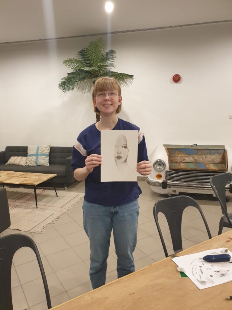 Ariana managed this after 2 hours tuition - what an amazing effort!