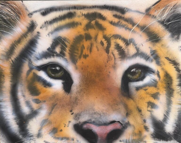 Marus' completed painting - first time with an airbrush in a few evening sessions